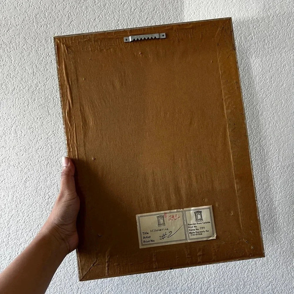 Vintage Catalda for Carson's Silhouettes Borghese Style Colonial Man‎ Framed Art - Picture 3 of 3